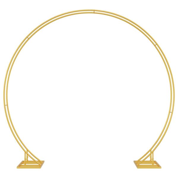 Сватбена арка Златист 220 x 45 x 200 см Стомана