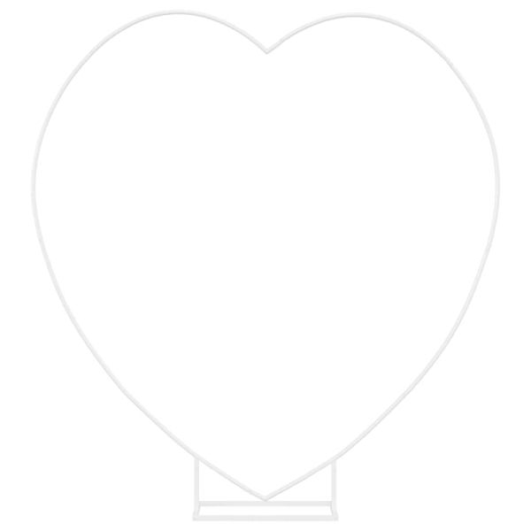 Сватбена арка Бяло 195 x 35 x 211 см Стомана