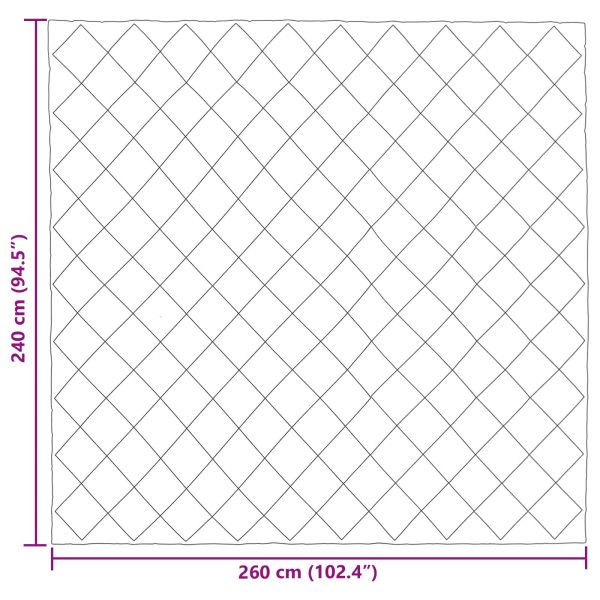 Пълно годишно юрганче Антрацит 240 х 260 см Микрофибър