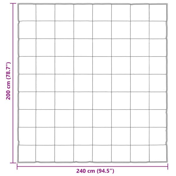 Летен юрган Златист 240 x 200 cm Сатен и микрофибър