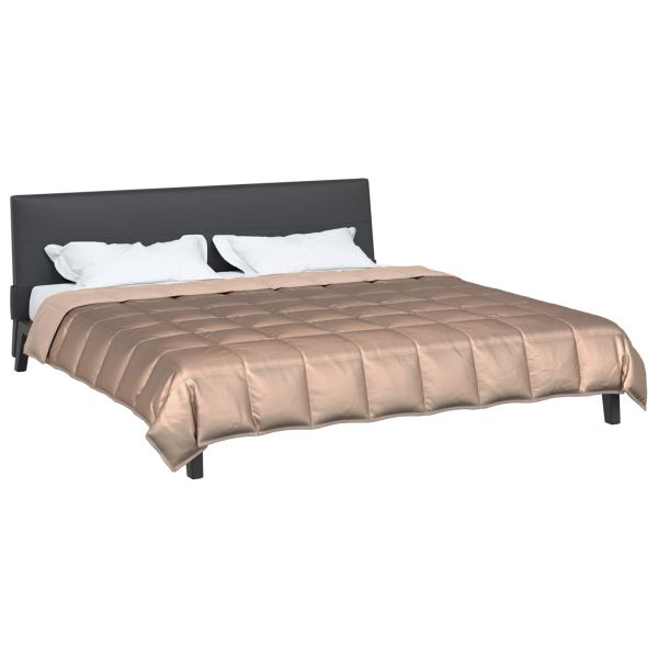 Летен юрган Златист 220 x 240 cm Сатен и микрофибър