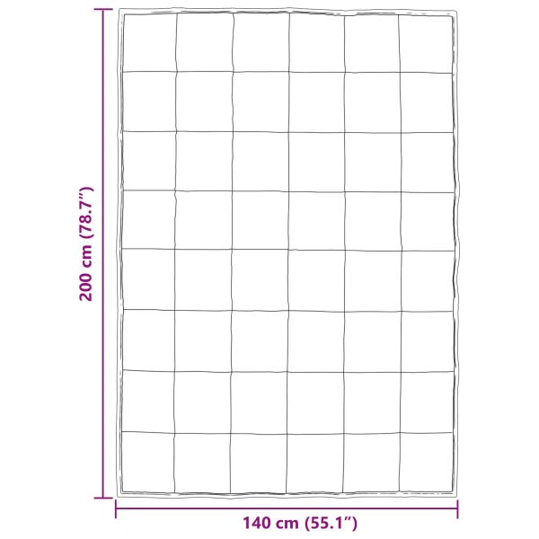 Пълно годишно юрганче Черно 200 x 140 cm Сатен и микрофибър
