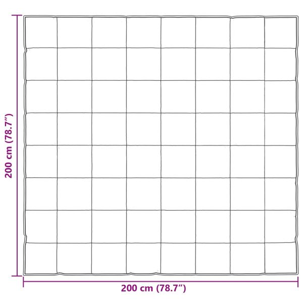 Пълно годишно юрганче Черно 200 x 200 cm Сатен и микрофибър