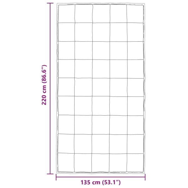 Пълно годишно юрганче Черно 220 x 135 см Сатен и микрофибър