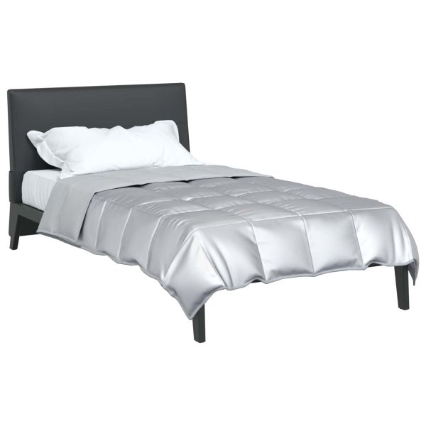 Пълно годишно юрганче Сребрист 200 x 135 см Сатен и микрофибър