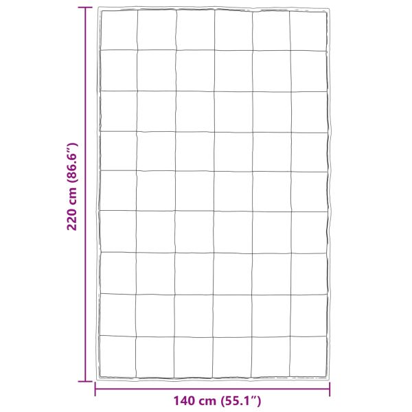 Зимен юрган Златист 220 x 140 cm Сатен и микрофибър