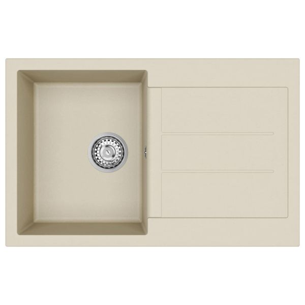 Мивка Бежово 780 x 500 мм 80% Кварц и 20% Смола