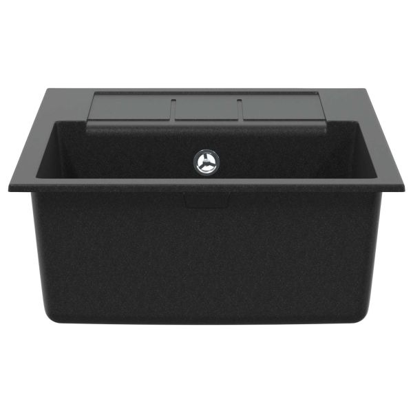 Мивка Черно 620 x 500 мм 80% Кварц и 20% Смола