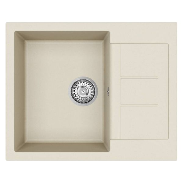 Мивка Бежово 620 x 500 мм 80% Кварц и 20% Смола