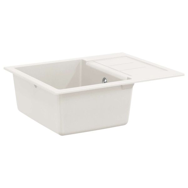 Мивка Бяло 620 x 500 мм 80% Кварц и 20% Смола