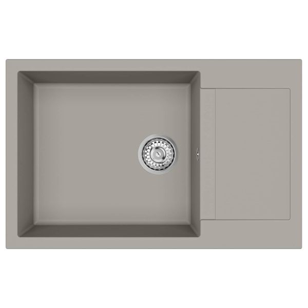 Мивка Сив 780 x 500 мм 80% Кварц и 20% Смола