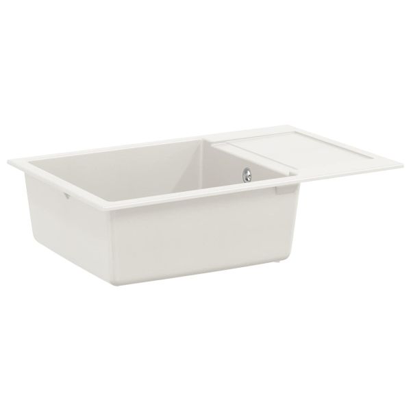 Мивка Бяло 780 x 500 мм 80% Кварц и 20% Смола