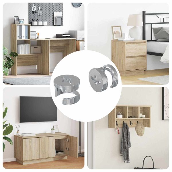 Гайки с кам лока 2 pcs Сребрист 12 x 10 мм Стомана