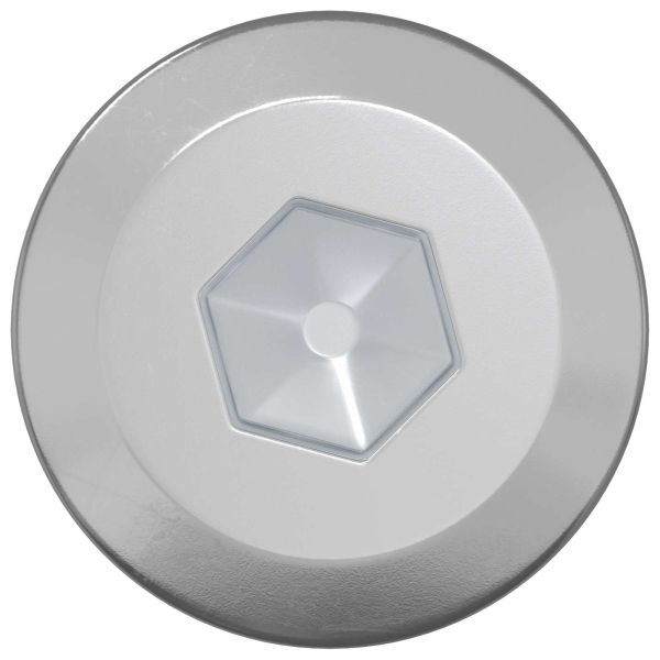 Дървени винтове 2 pcs Сребрист M6 x 70 мм Стомана