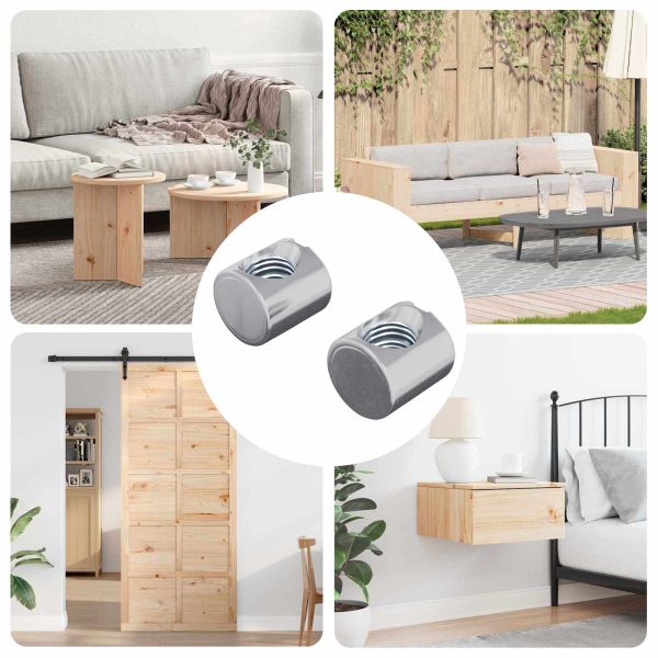 Винтови гайки 2 pcs M6 x 12 мм (Диаметър на резбата x В)