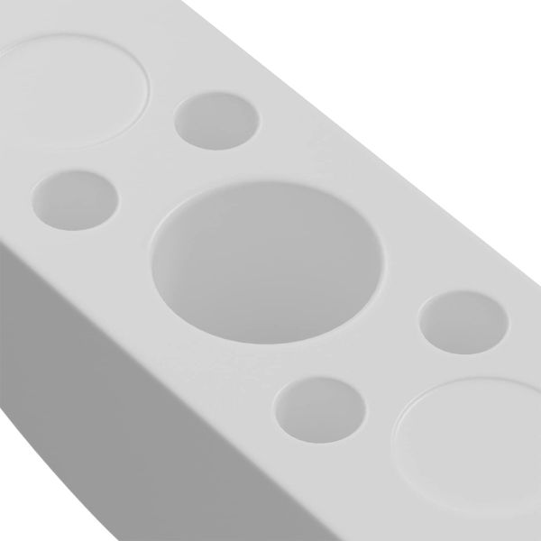 Полукръгла шайба 12 pcs Бяло М6 ПП