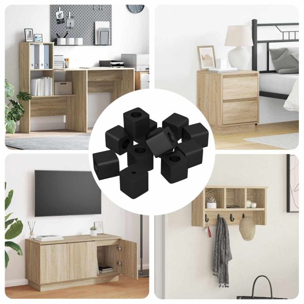 Държач за чекмедже 12 pcs Черно 15 x 15 x 15 мм PP кополимер