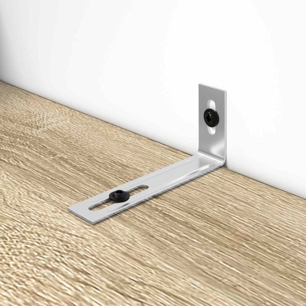 АнтиTip скоба 12 pcs Сребрист 74,5 x 15 x 32 мм Желязо