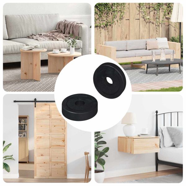 подходящ за плоска шайба 2 pcs Черно 15 x 4 x 3 мм