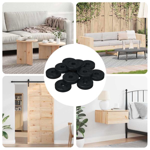 подходящ за плоска шайба 12 pcs Черно 15 x 4 x 3 мм