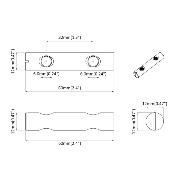 Гайка 12 pcs Цинковано 60 x 12 мм Желязо