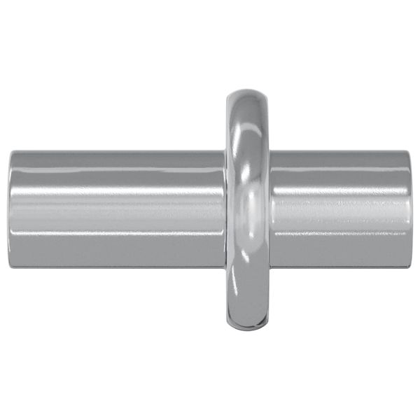 Долно закачалка за рафт 2 pcs Сребрист 8,6 x 8,6 x 14,6 мм