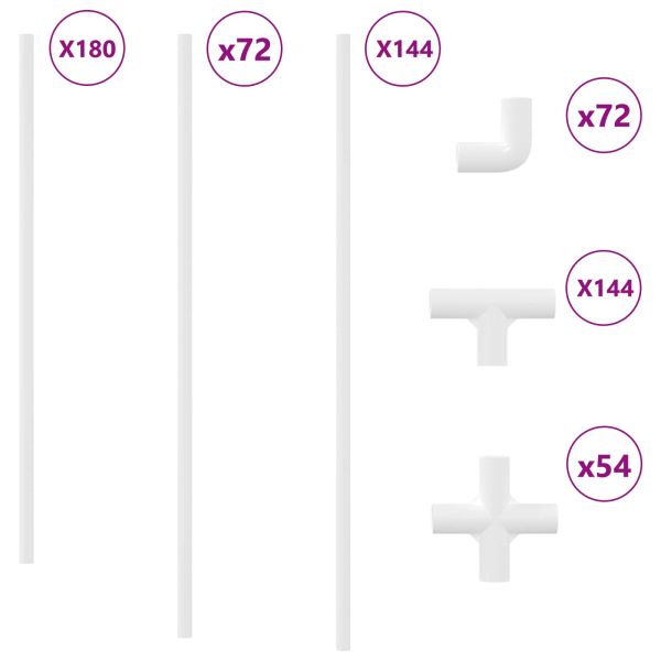 PVC Тръба 29 pcs Бяло Mterialpp и PE