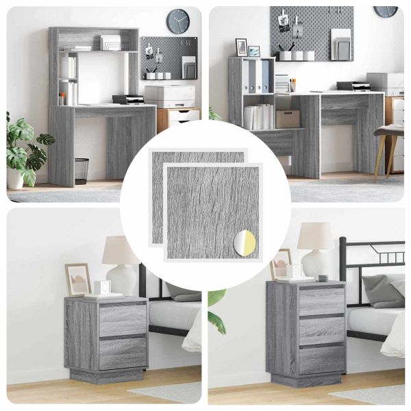 Самозалепваща корица за винтове 2 pcs Сив Сонома Ø 20 x 0,5 мм