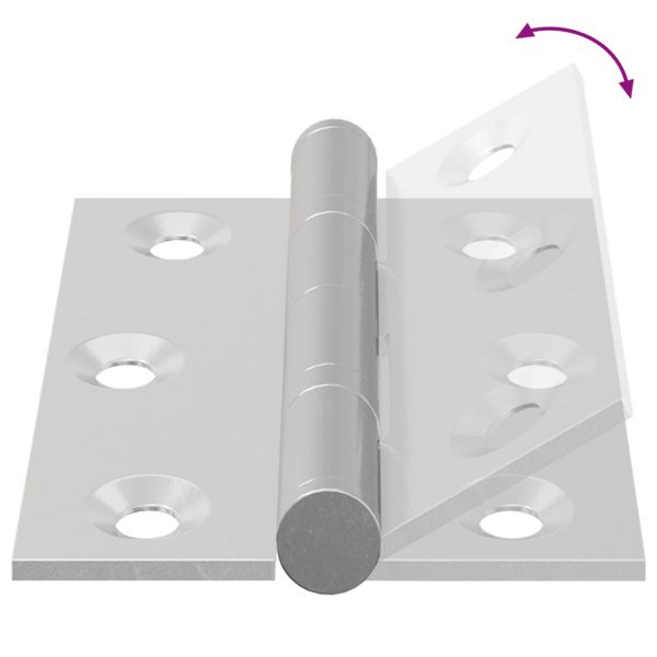 Панта 12 pcs Сребрист 50 x 38 x 1,3 мм Стомана
