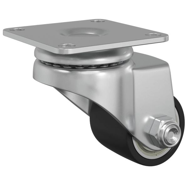 Кастър 2 pcs Сребрист 50 mm Найлон