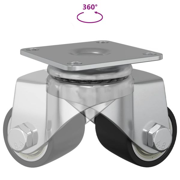 Кастър 12 pcs Сребрист 50 mm Найлон