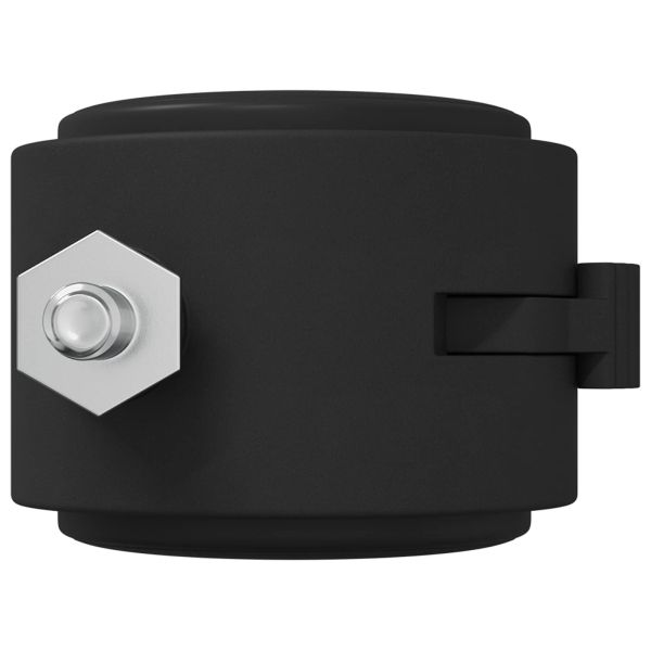 Кастър 12 pcs Черен и сребрист 37,8 х 40 мм Желязо и ПП