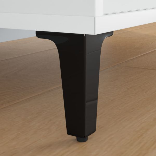 Крака за мебели 2 pcs Черно 5,5 х 5,5 х 10 см Желязо