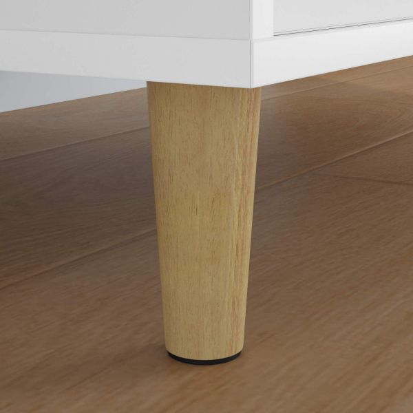 Крака за мебели 12 pcs Кафяво Ø 44 x 100 мм