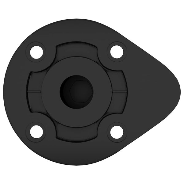 Крака за мебели Регулирума 12 pcs Черно 46 x 46 x 128 mm ПП