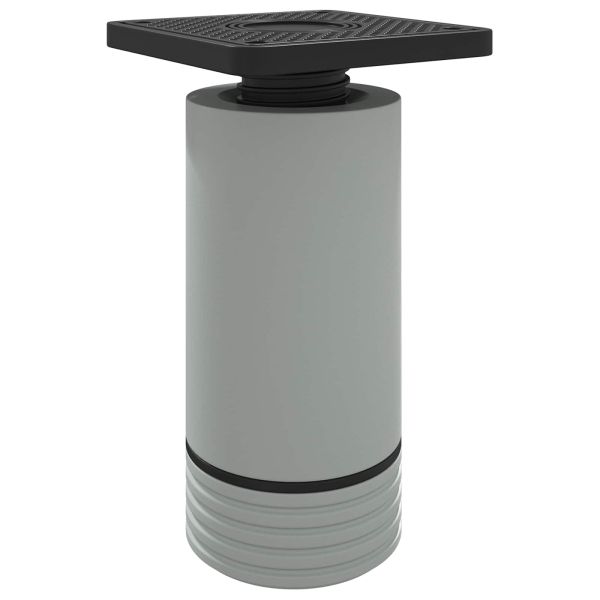 Крака за мебели Регулирума 2 pcs Бяло 64 x 64 x 100 мм ПП