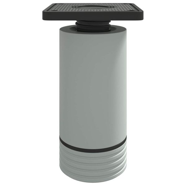 Крака за мебели Регулирума 12 pcs Бяло 64 x 64 x 100 мм ПП