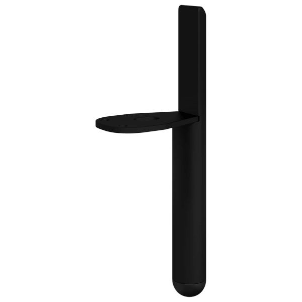 Крака за мебели 12 pcs Черно 0 Желязо