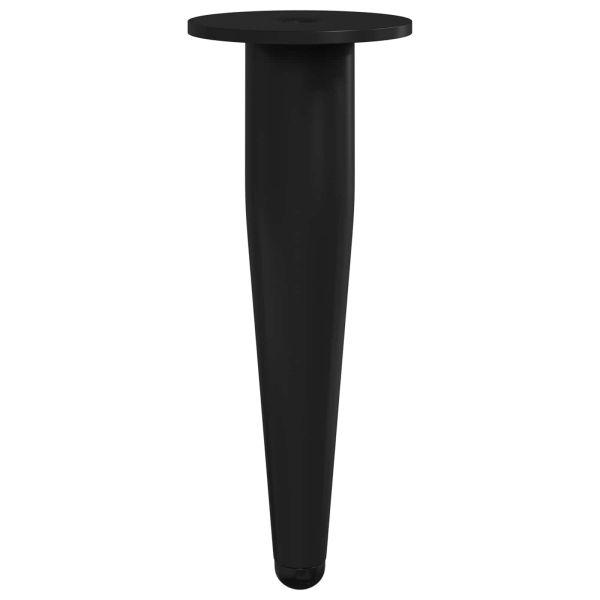 Крака за мебели 2 pcs Черно Ø 40 x 98 мм Желязо