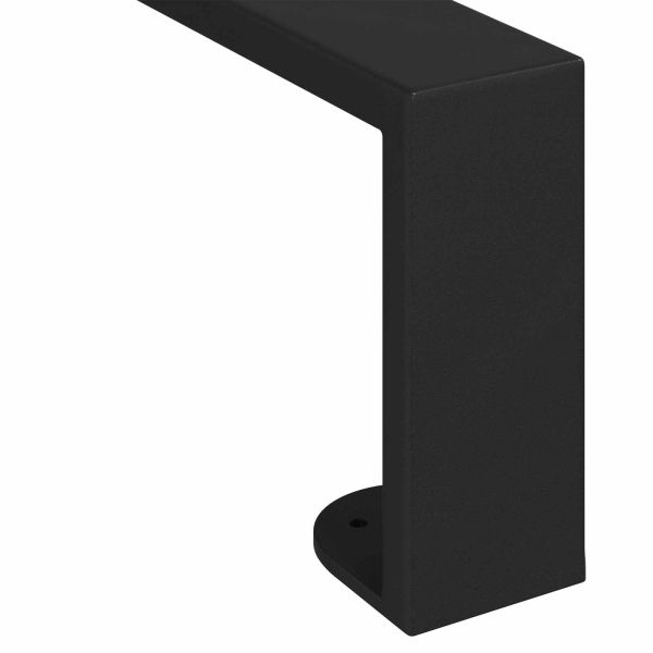 Крака за мебели 2 pcs Черно 48,1 x 4 x 10 мм Желязо