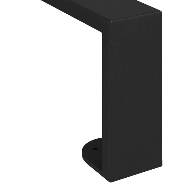 Крака за мебели 2 pcs Черно 54,6 x 4 x 10 мм Желязо