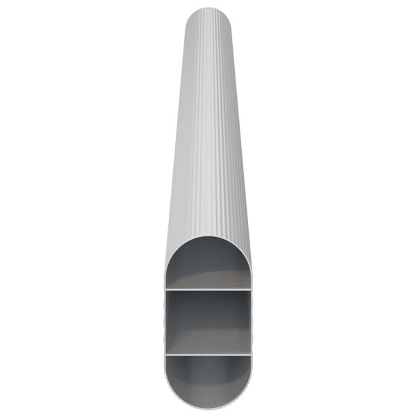 Тръба за дрешник 12 pcs Сребрист 764 x 15 x 29 мм