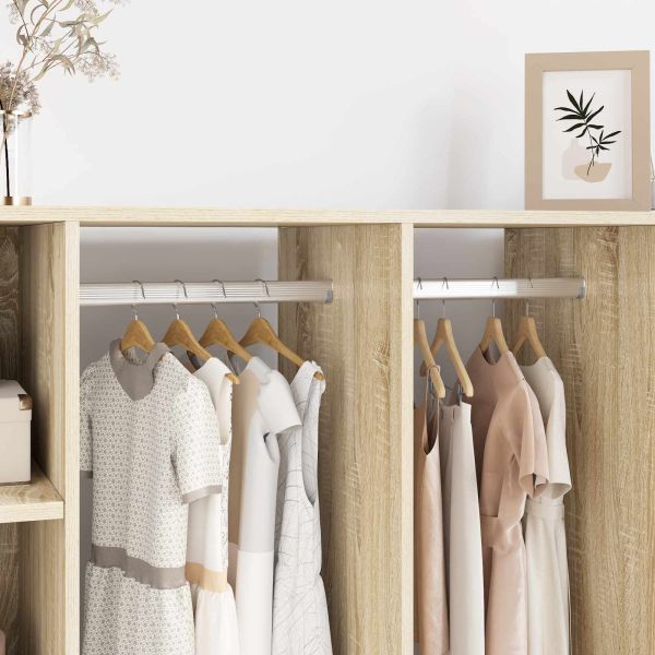 Тръба за дрешник 2 pcs Сребрист 764 x 15 x 29 мм