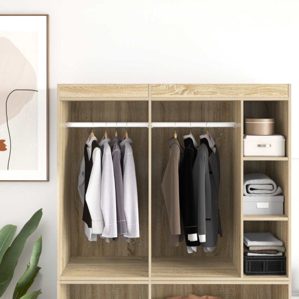 Тръба за дрешник 2 pcs Сребрист 764 x 15 x 29 мм