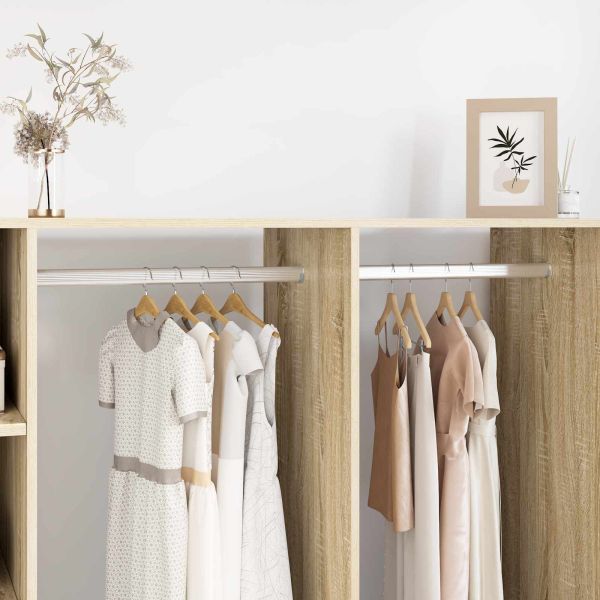 Тръба за дрешник 12 pcs Сребрист 764 x 15 x 29 мм