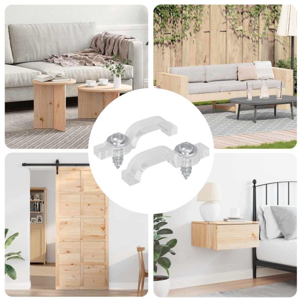 LED стрип клипове 2 pcs Прозрачен 2 x 1 x 0.5 см