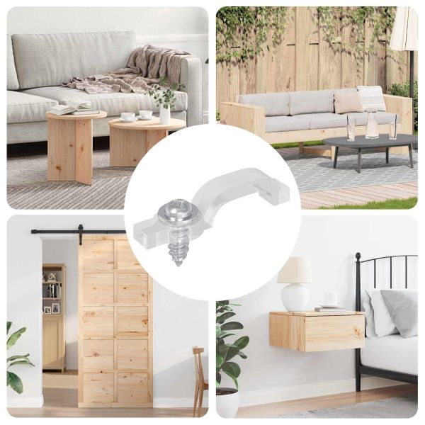 LED стрип клипове 2 pcs Прозрачен 2 x 1 x 0.5 см