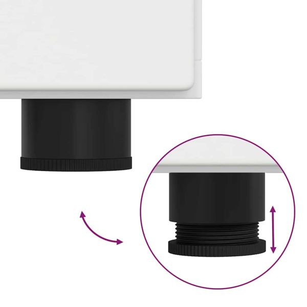 Служебен шкаф с рафт Бяло 88,5 x 30,5 x 55,5 см Инженерно дърво