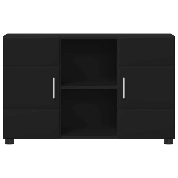 Служебен шкаф Черно 88,5 x 30,5 x 55,5 см Инженерно дърво