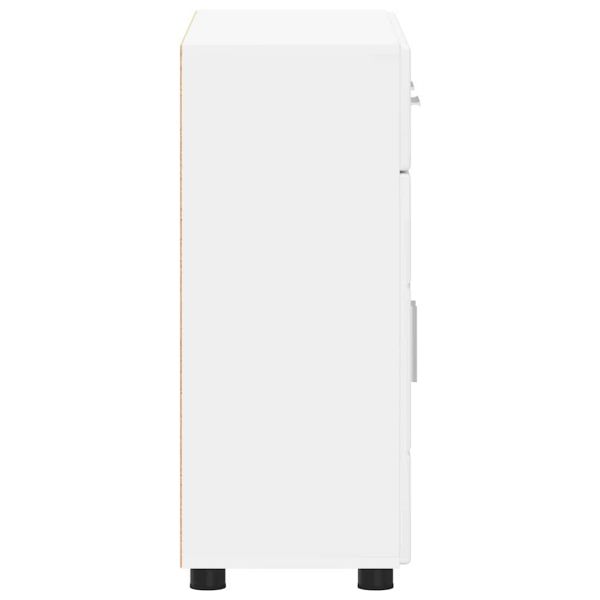 Служебен шкаф с рафт Бяло 88,5 x 30,5 x 73 см Инженерно дърво
